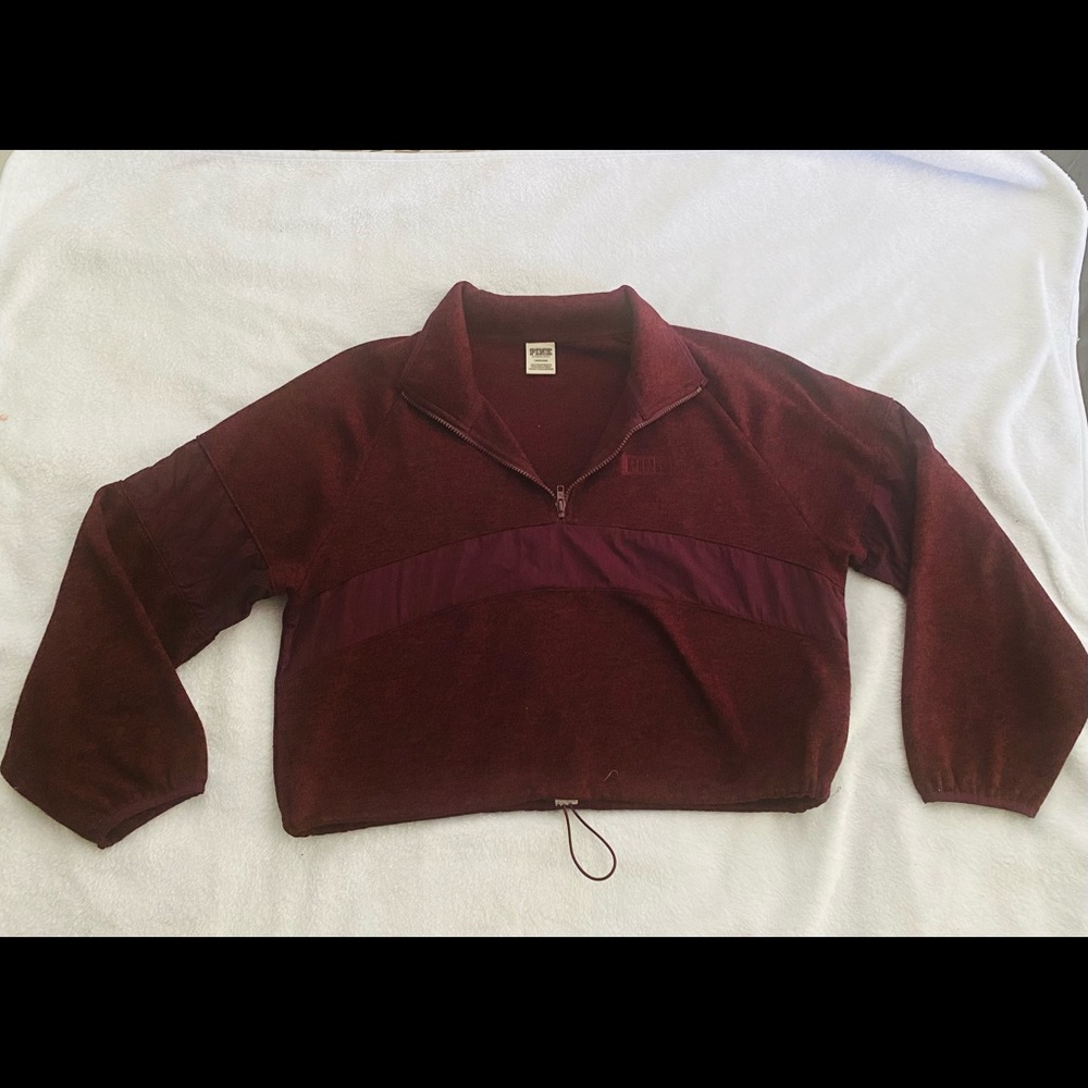 PINK quarter zip pullover